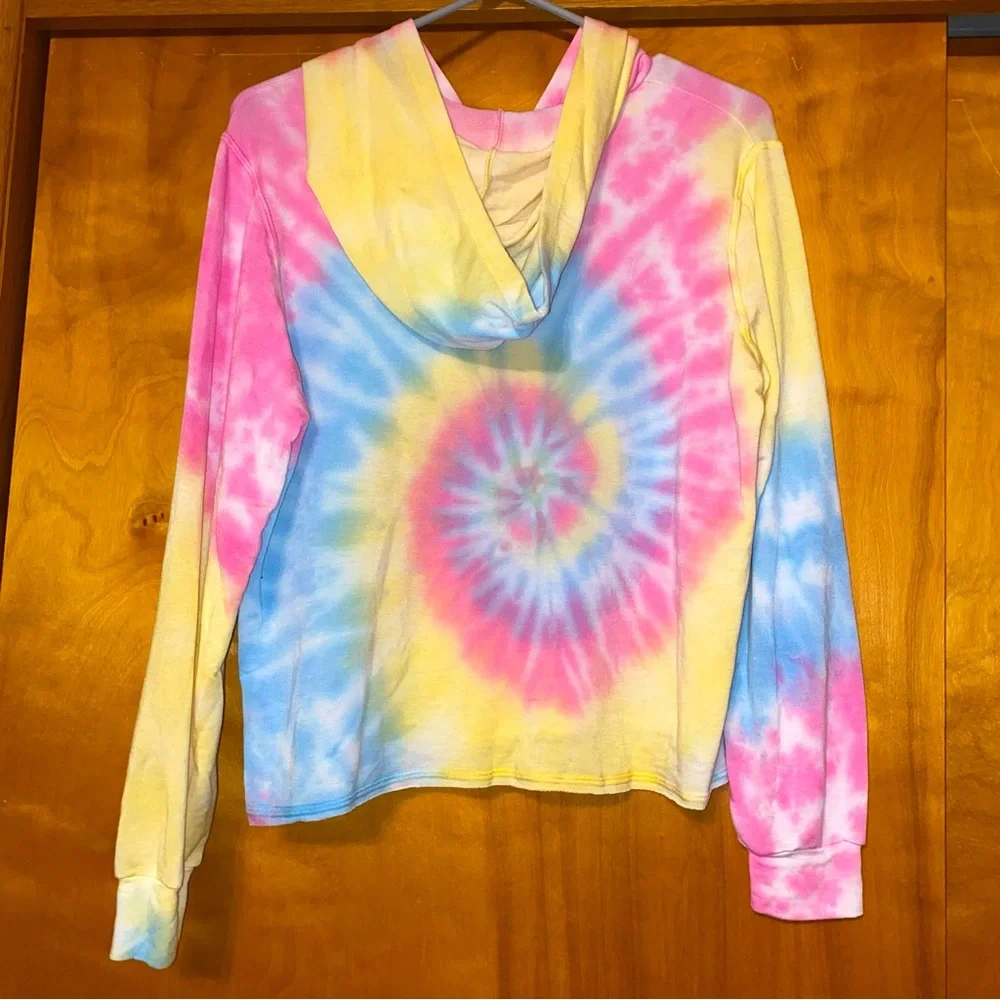 AQUA tie-dye hoodie NWT - Picture 2 of 2